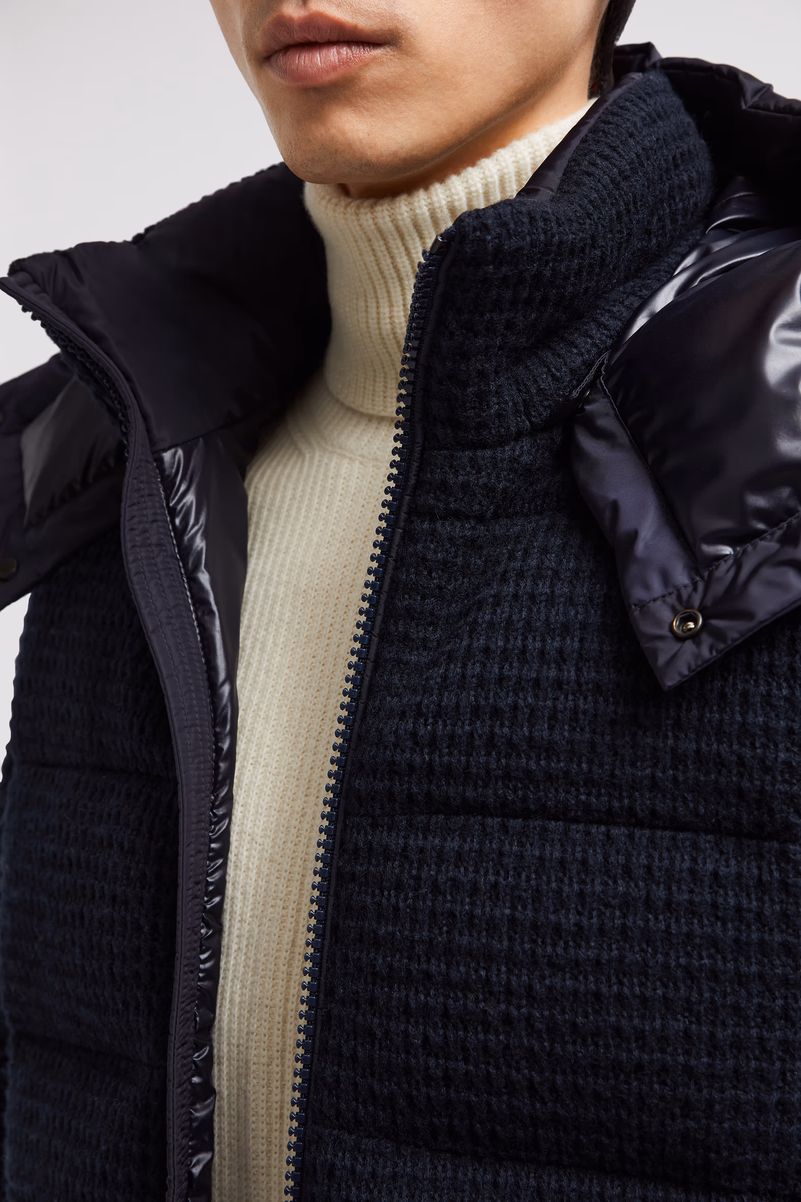 Doudoune courte à capuche Lagdei Hommes Bleu Royal Moncler 7